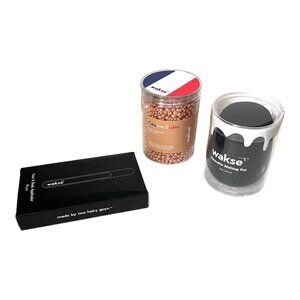 Wakse Hard Wax Beans Melting Pot Applicator Face & Body Caramel Brulee NEW